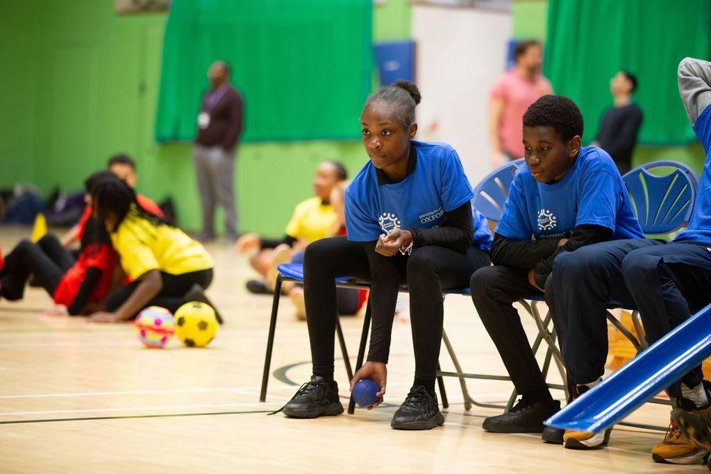 two children sitting at PowerHouse Games