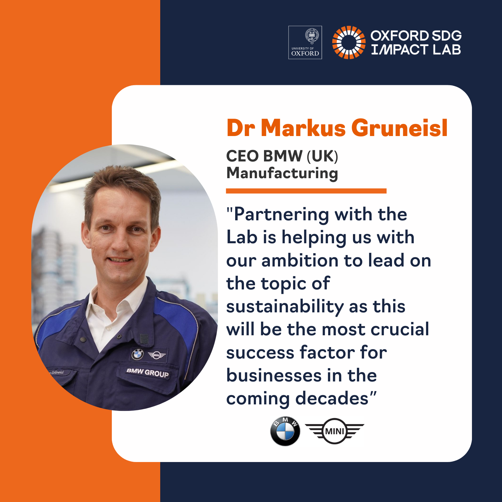 Dr Markus Gruneisl - BMW (UK)