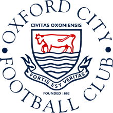 OCFC logo in blue and red