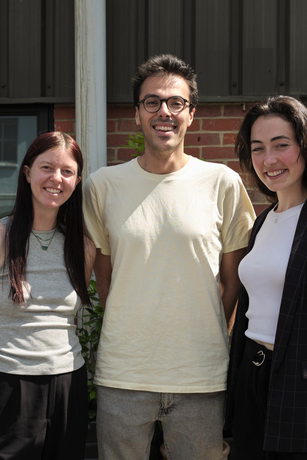 Mathilde Ritman, Isabelle Haynes, Karaca Bingol standing together