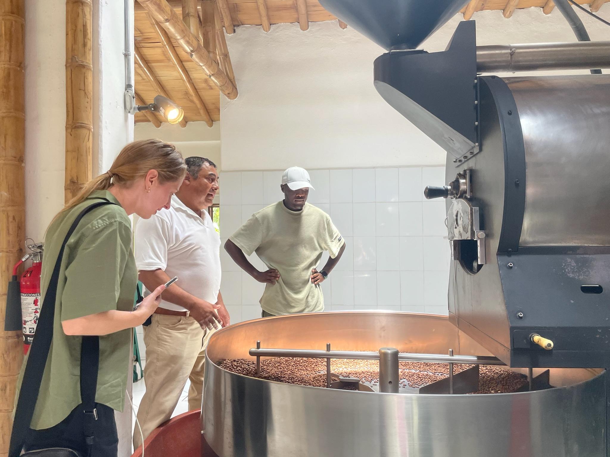 Fellows touring the production floor