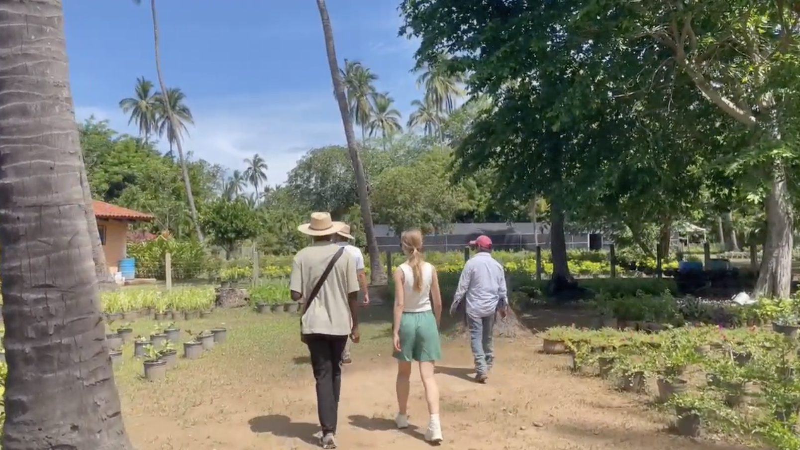 Fellows touring the grounds