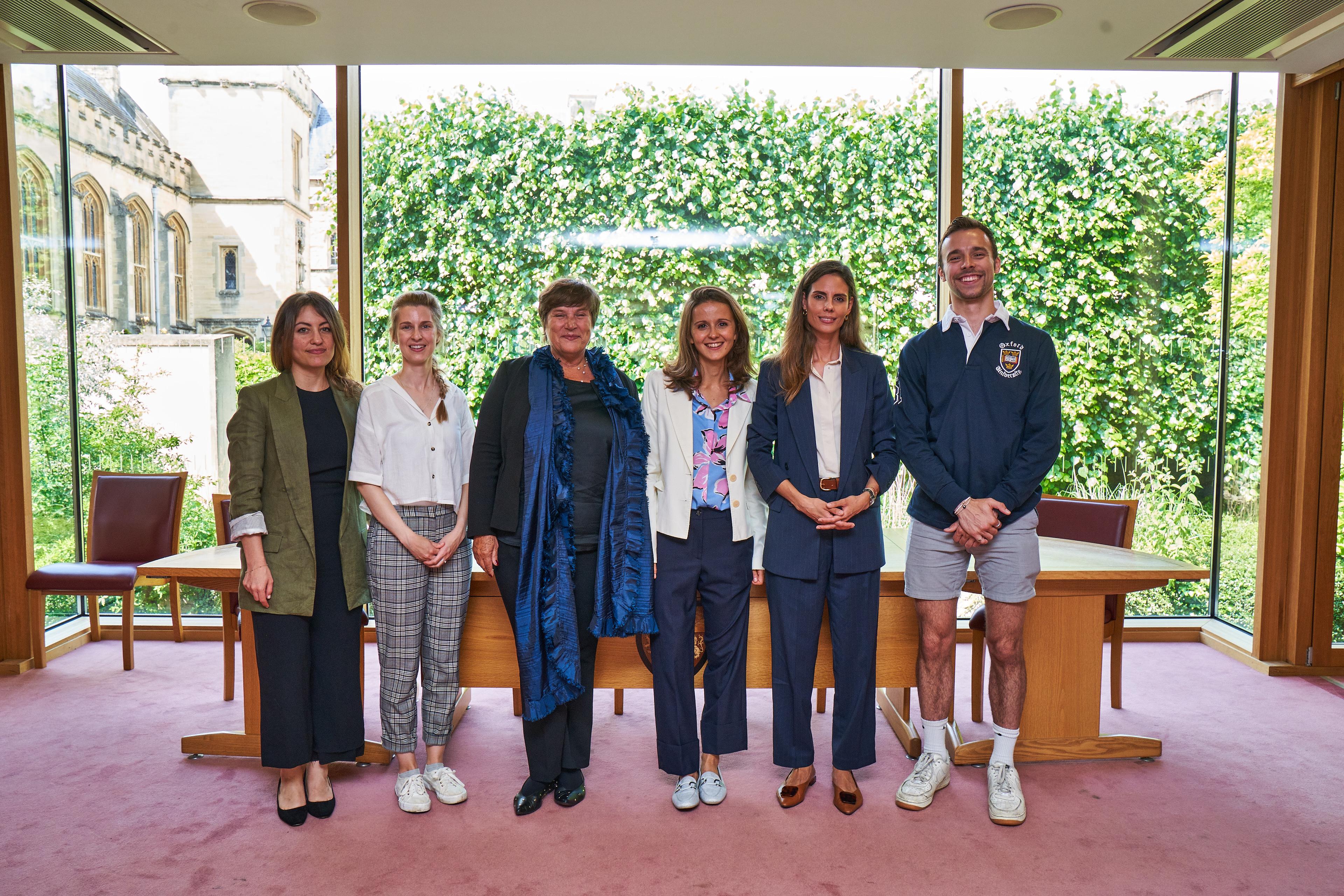 SDG lab fellows standing with UN tourism representative