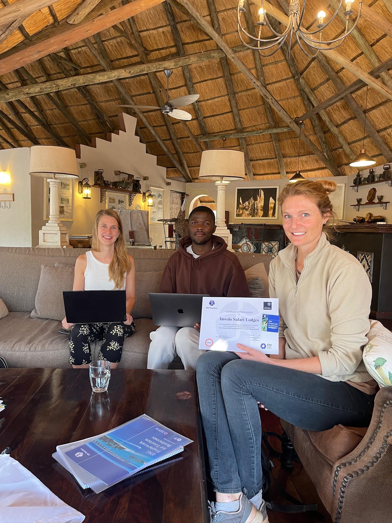 UN Tourism Imvelo Safari Lodges SDG Impact Lab ESG Framework Certificate