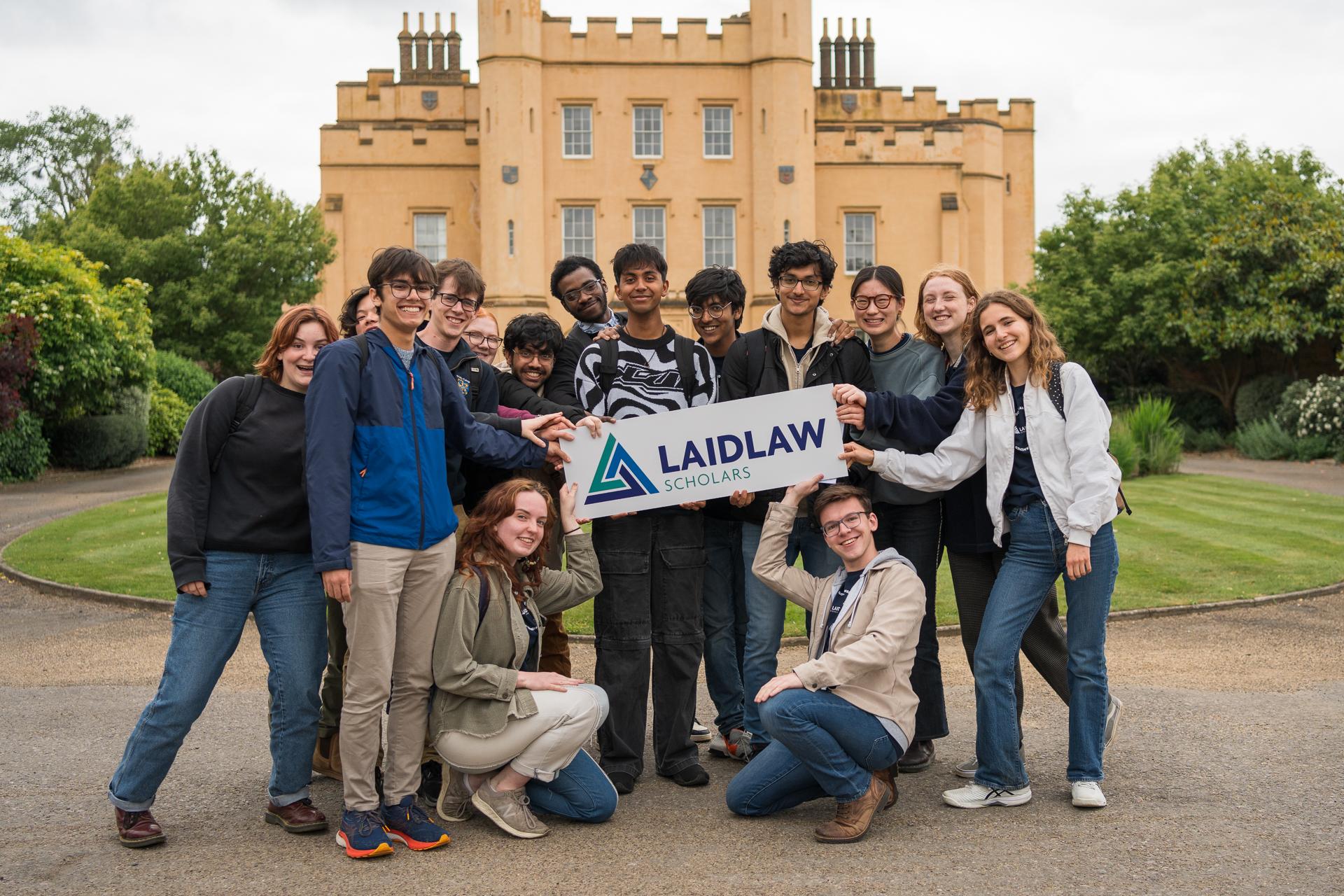 Laidlaw scholars infant of dittos manor with laidlaw signage